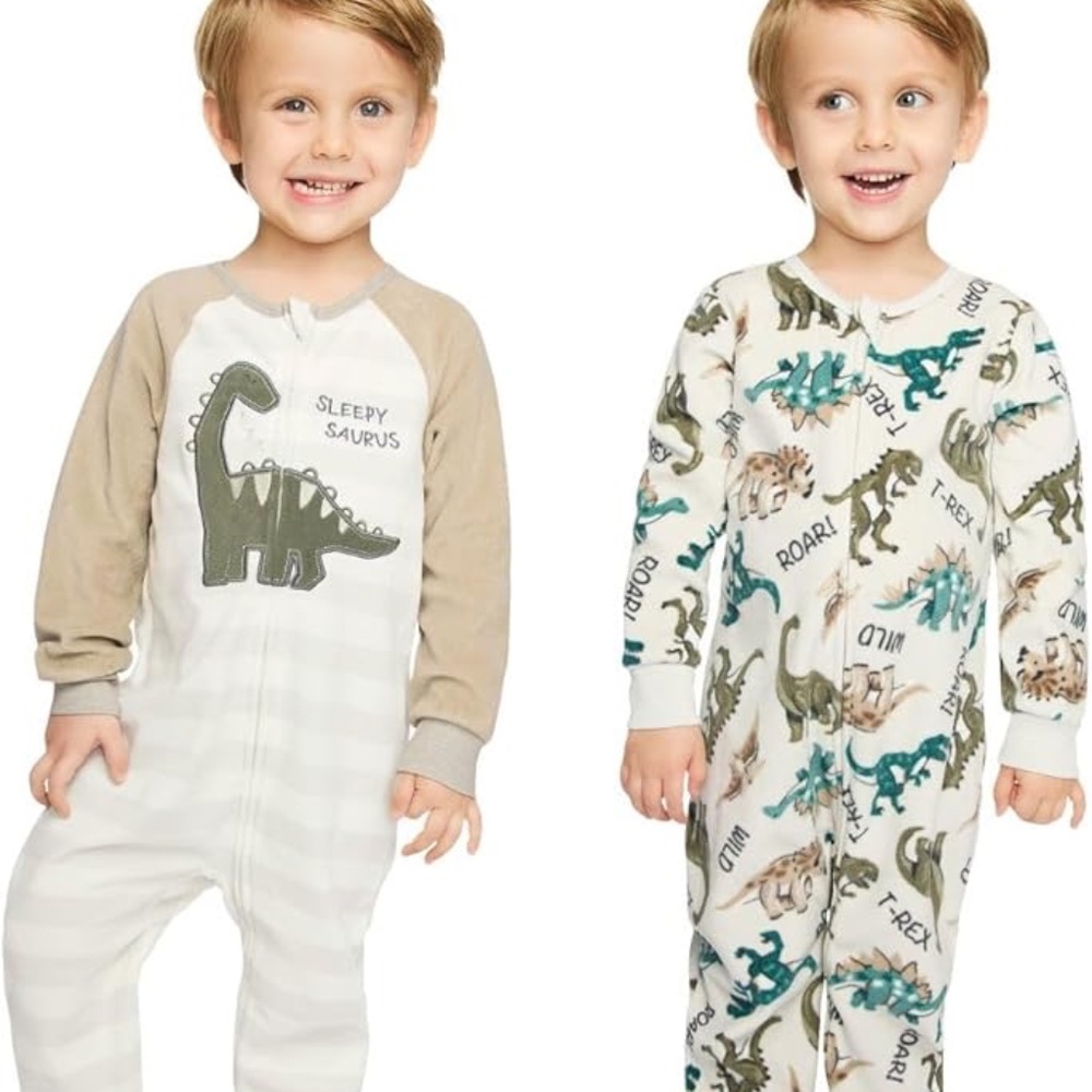 Kids Headquarters 2 Piece Blanket Sleepers Cozy Fleece PJs | Footie Pajamas 9mo